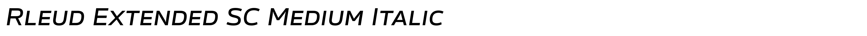 Rleud Extended SC Medium Italic